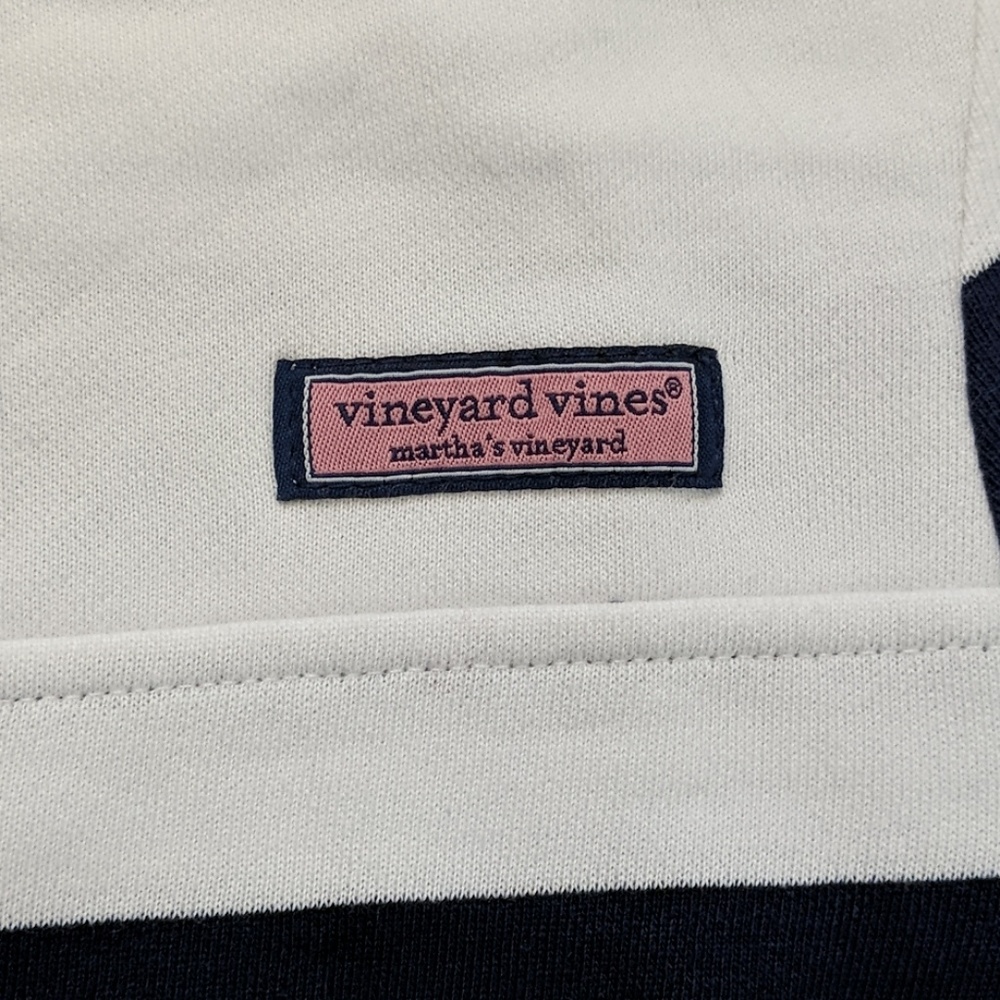 Women's Vineyard Vines Shep Shirt Navy and White M - Picture 2 of 4